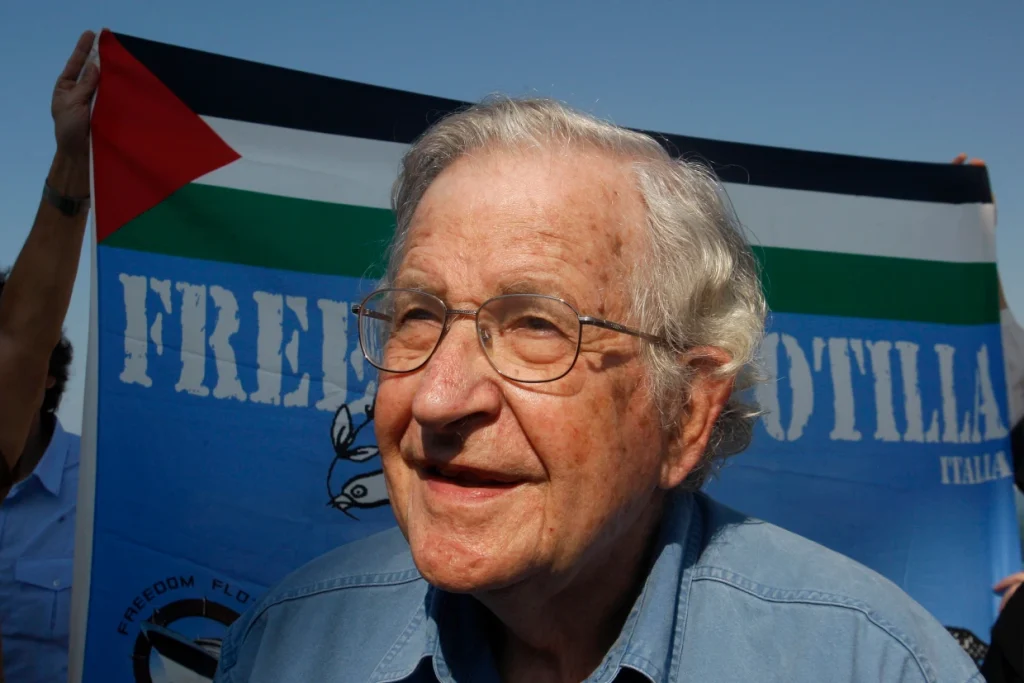 Noam Chomsky, the linguist and activist, has been hospitalized in Brazil, his wife’s home country, following a stroke