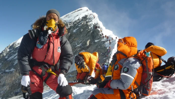 A Nepali mountaineer