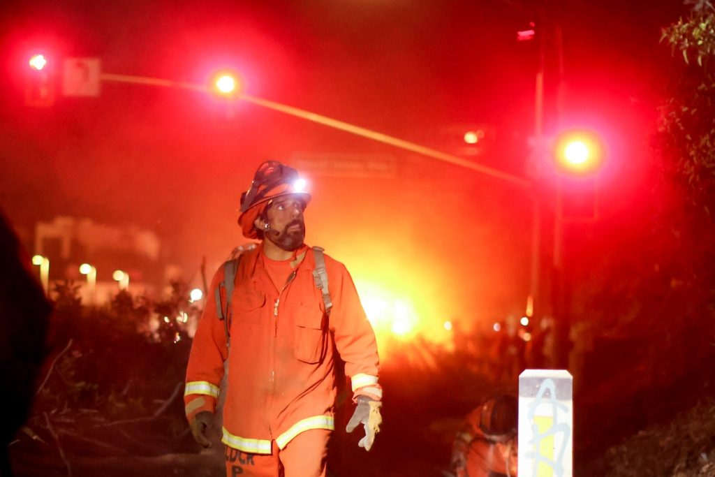 California wildfire live updates: Los Angeles area on alert as high winds fan flames
