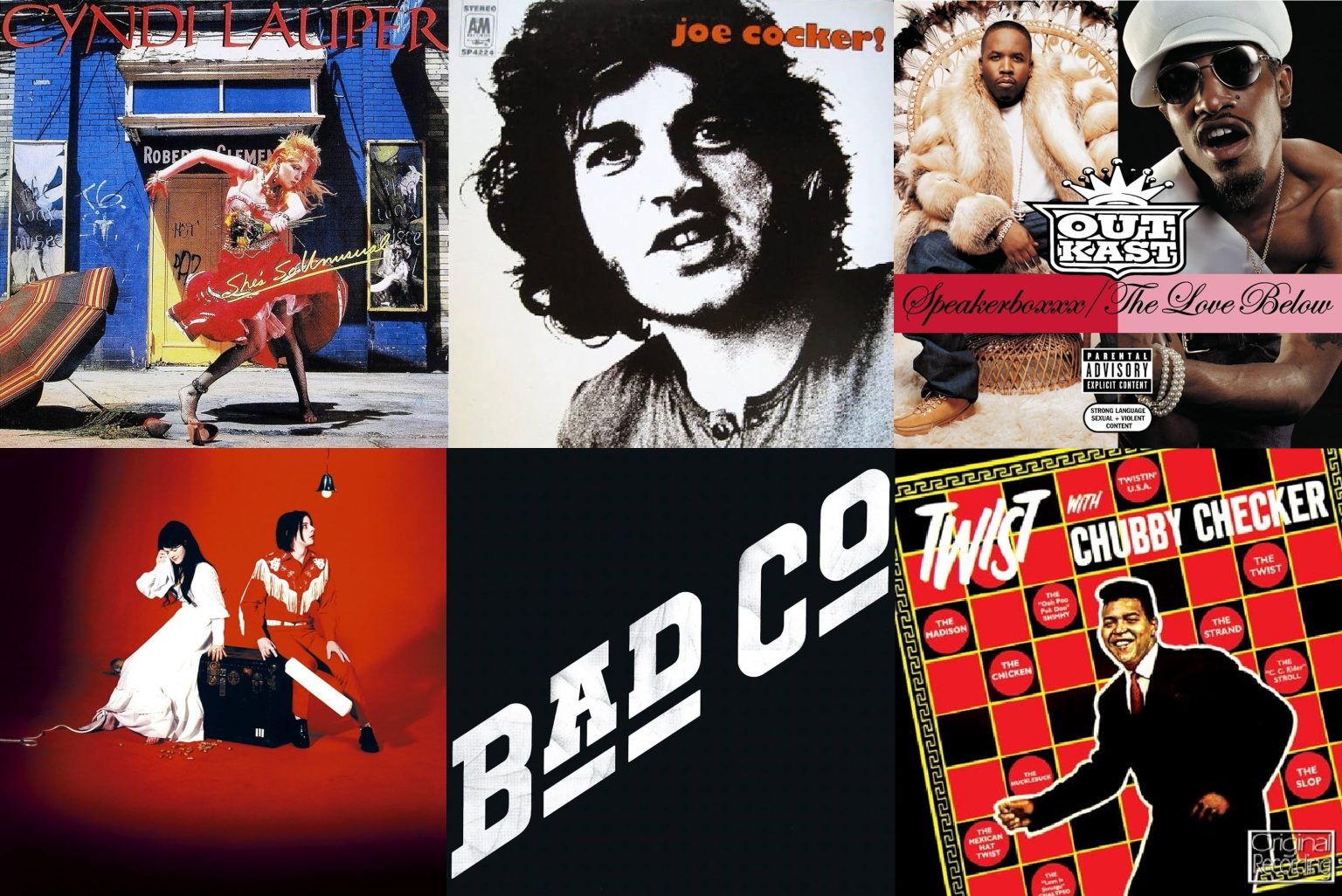 Chubby Checker, Joe Cocker, Bad Company, Cyndi Lauper, and OutKast inducted into Rock & Roll Hall of Fame