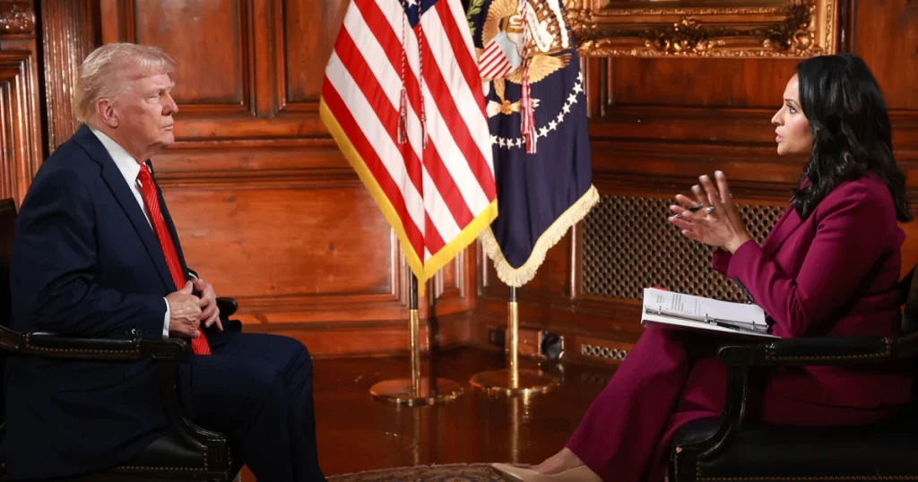 Trump downplays recession fears, asserting that the U.S. would be “OK.”