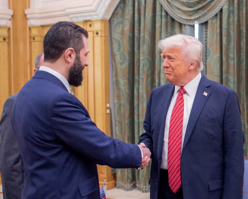 Trump meets Syria’s leader following end of US sanctions on nation Trump meets Syria’s leader following end of US sanctions on nation